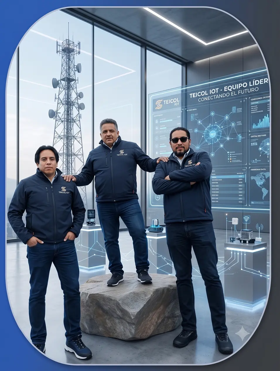 Equipo de soporte técnico monitoreando la red de un evento