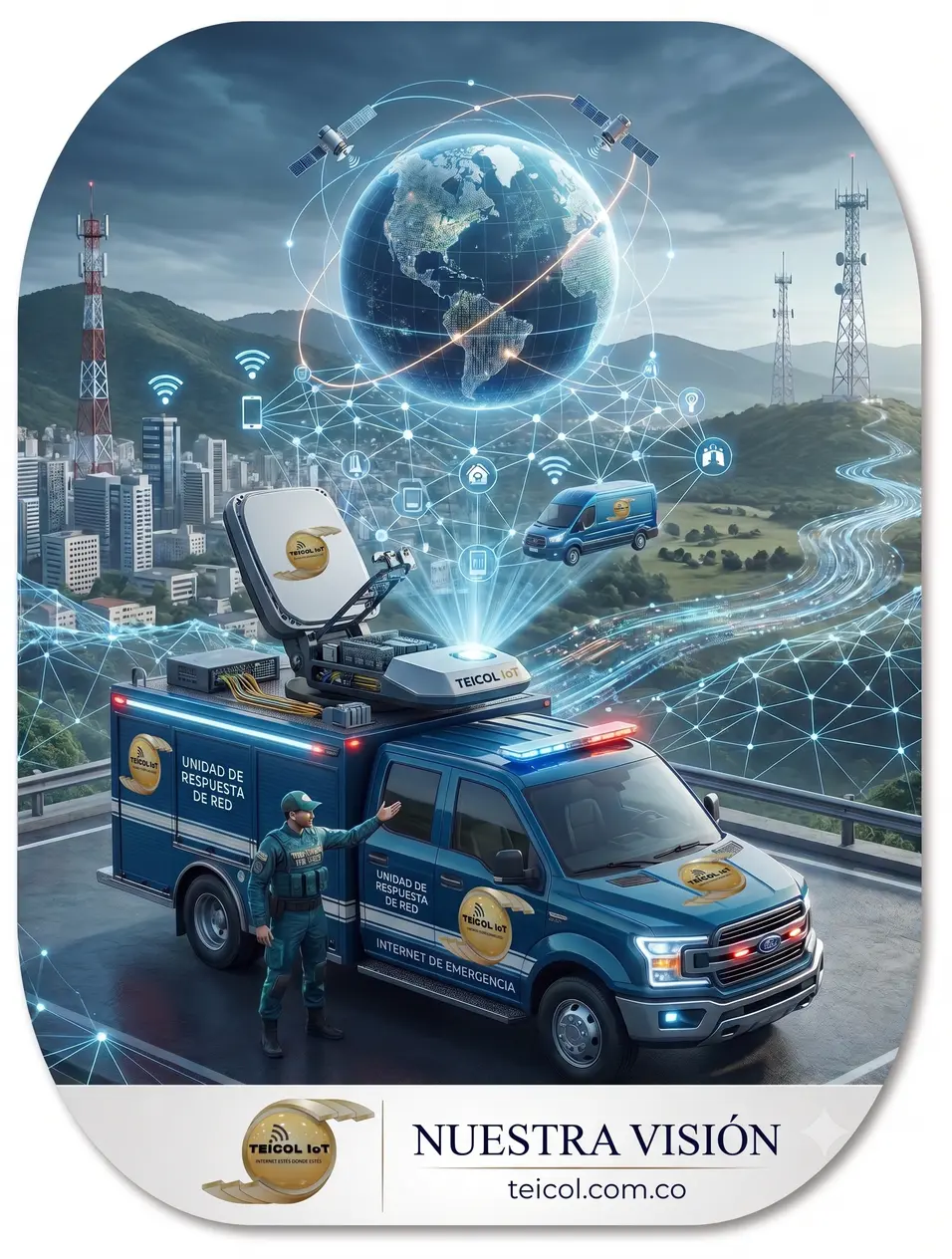 Conexión de fibra óptica representando internet dedicado y simétrico